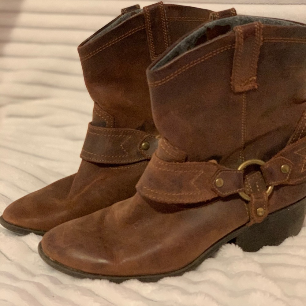 Dark Brown Ankle Boots